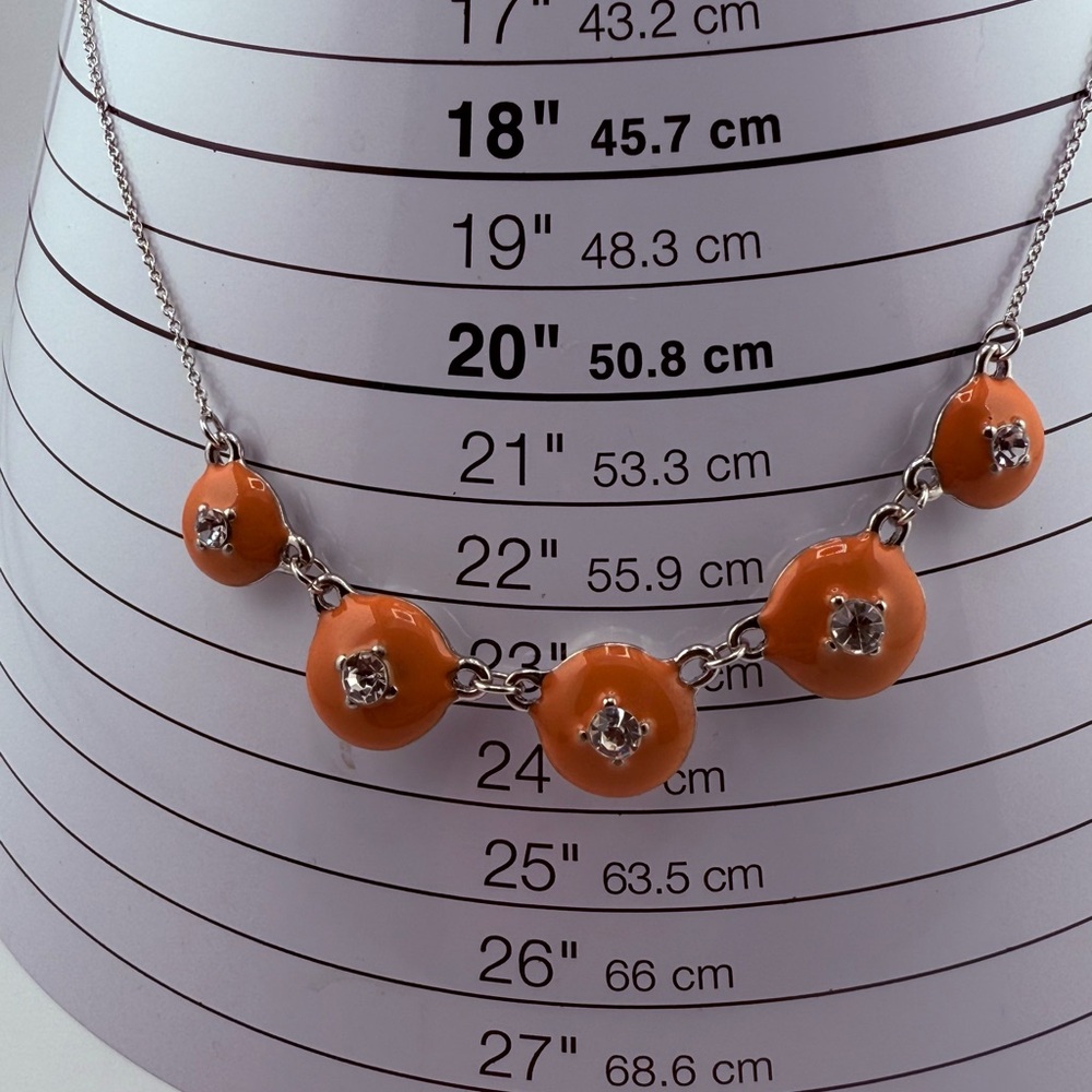 Vintage Kim Roger’s Orange Matching Necklace & Earring Set NEW - Picture 10 of 17